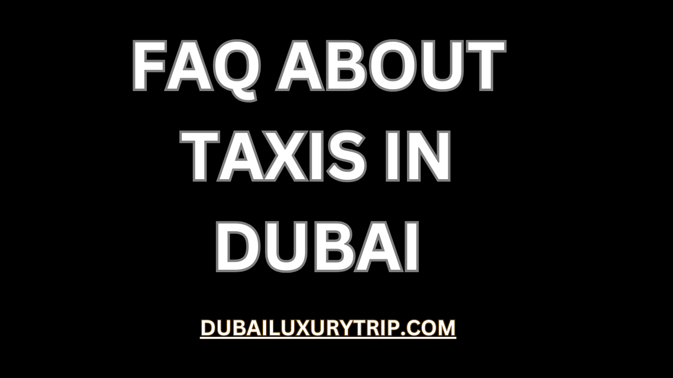 Booking a taxi in UAE