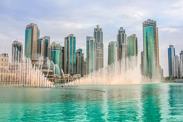Dubai fountain, dubai, UAE