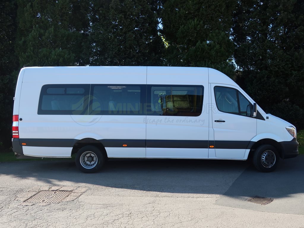 Mercedes sprinter, 17 seater, side view
